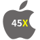 Aplicativo 45X para iOS